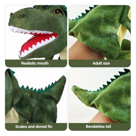 YANGUN Hand Puppets, HandPuppets for Kids, DinosaurPuppet, DinosaurPuppets for Kids, Perfect for Storytelling, Teaching, Preschool, Birthday Gifts(T-Rex)