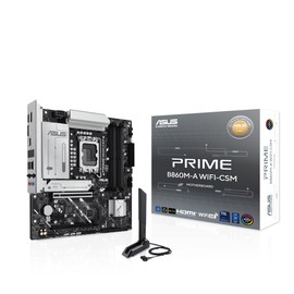 ASUS Prime B860M-A WiFi-CSM Offers DDR5, PCIe 5.0, Two M.2 Slots, Wi-Fi 6E, 2.5Gb Ethernet, USB Type-C, DisplayPort, HDMI™, and M.2 heatsink for Optimal Performance