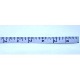 Ruler – Adhesive Backed – 1/2 Inch Wide X 36 Inch Long – Left to Right – Fractional – 1/16” Grads – Silver