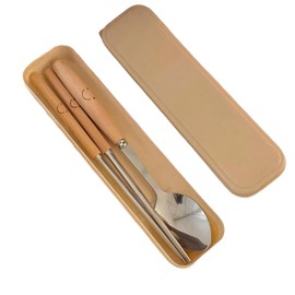 IOLOYU Chopsticks Cutlery Set Stainless Steel Chopsticks Spoon Fork Cutlery Set Lunch Non-slip Chopsticks Bento Chopsticks Portable Cutlery Set Fork and Spoon Set Camping Tableware Chopsticks Set for