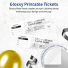 Avery Printable Rectangle Tickets, 1-3/4" x 5-1/2", Glossy White Cardstock,