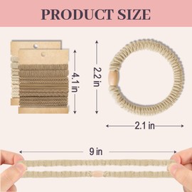 JIIRS 20PCS Boho Hair Ties,Elastic Bracelets,Elastic Hair Ties, Hair Bands For Ponytails,Bracelets Hair Ties for Thick or Thin Hair,Hair Ties No-Damage For Daily Life, Sport, Working(Set4)
