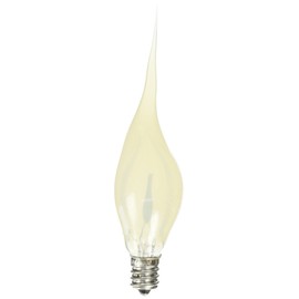 Bulbrite Incandescent CA5 Candelabra Screw Base (E12) Light Bulb, 1 Count (Pack of 1), Silicone