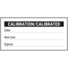 V Safety Write - On - Calibration/Calibrated Black Sticker -