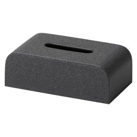 ideaco Soft Pack Bag, Dedicated Tissue Box, Width 8.7 x Depth 4.7 x Height 3.1 inches (22 x 12 x 8 cm), Tissue Case SP Stone Sand Black