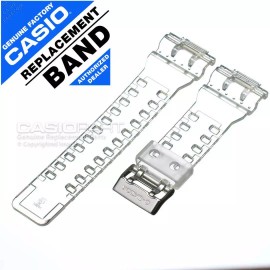 Casio Clear Glossy Watch Band G-Shock GA-110CR-7A Transparent Jelly Rubber Strap