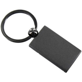 Au-Tomotive Gold, INC. Two-Tone Rectangular Key Fob for Ford F-150 Gun Metal - KC1060.F15.GM-1