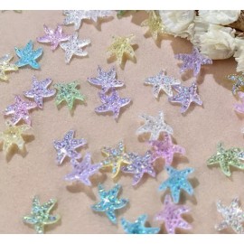 30 Pcs Miniature Starfish Resin Figurines Cabochon Hair Accessories & Flatback