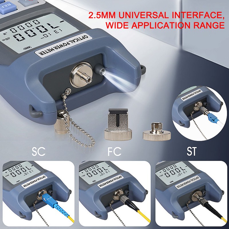 Optical Power Meter ABS Housing Auto Power Off 7 Test