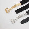 Kevisae Black Rubber Silicone Watch Band Compatible with Audemars Piguet
