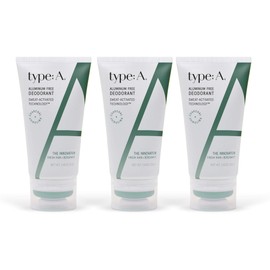 The Innovator Natural Deodorant for Women - Fresh Rain + Bergamot, Aluminum Free with Charcoal and Aloe, Safe for Sensitive Skin - 2.8oz Dry Touch Cream Deodorant (3 Pack)