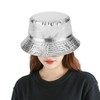 SUNTRADE Metallic Double-Side-Wear Bucket Hat, Trendy Fisherman Hats Unisex Reversible