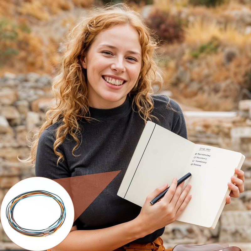 XLIUAX 13pcs Elastic Bands for Notebook, Travelers Notebook Spring Bands