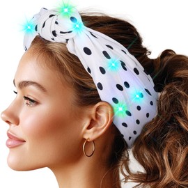 Ushiny führte Rave Yoga Kopfbänder Licht Festvial Haarbänder elastische Kopfwicklungen elastische Haarzubehör für Frauen