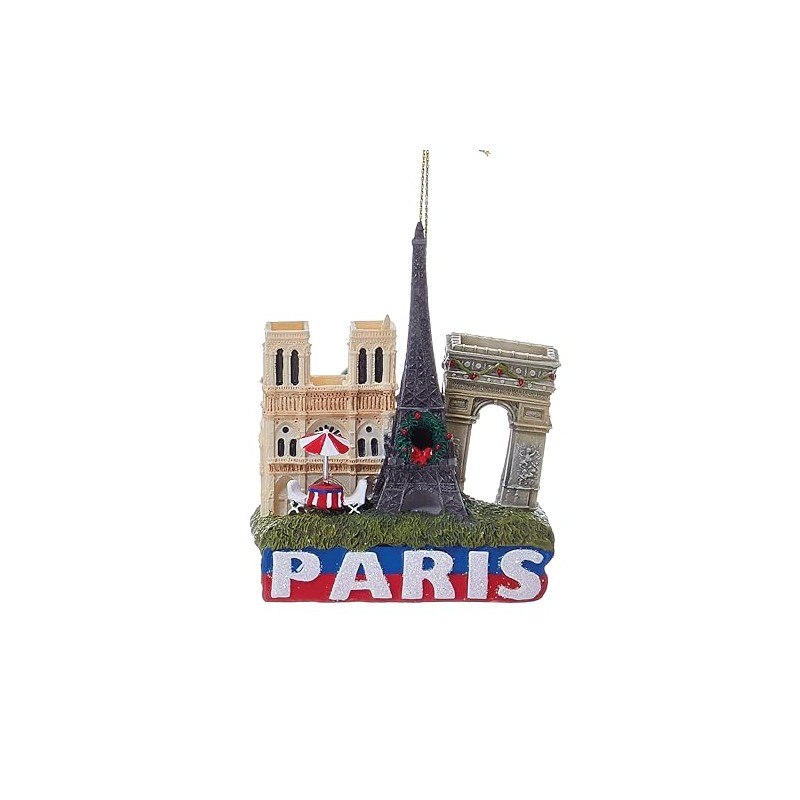 Kurt Adler Paris International Travel Destination Ornament, 3.25"