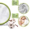 20 Almohadillas Desmaquillantes Reutilizables, Almohadillas Faciales de Algodón Reutilizables, Rondas