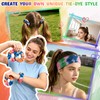 120PCS White Cotton Scrunchies Set for Tie Dye, Includes Scrunchies