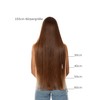 hair2heart Echthaar Tressen zum Einnähen Extensions glatt - 50cm 100g