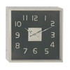 Deco 79 43542 Wall Clock, Black/Silver