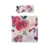 Galabloomer Newborn Receiving Blanket Headband Set Baby Flower Rose Swaddle