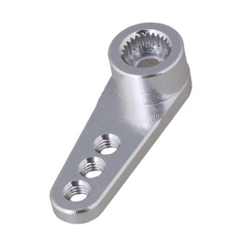 Mxfans Aluminum Alloy Steering Servo Horn Arm Upgrade Parts for RC1:8 RC1:10 Model Car 25T N10086 (Silver)