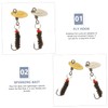 BESPORTBLE 4sets Fishing Kit Spinner Baits Set Pompano Rigs for