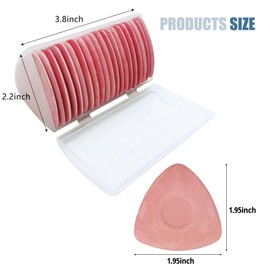 WANGSHIQI Tailors Chalk,20 Pack Triangle Tailor's Fabric Marker Chalk,Fabric Markers for Sewing,Sewing Notions & Accessories (Pink)