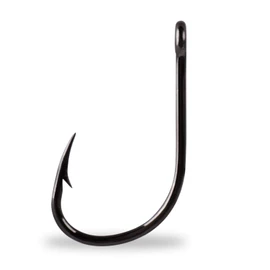 Mustad Ultra Point Long Shank Kirbed Point Big Gun Bait Hook (Pack of 3), Black Nickel, Size 9/0