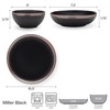 Mikasa Miller 12 Piece Dinnerware Set, Service for 4, Black