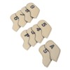 10PCS Golf Head Protective Covers Waterproof PU Material Golf Putter