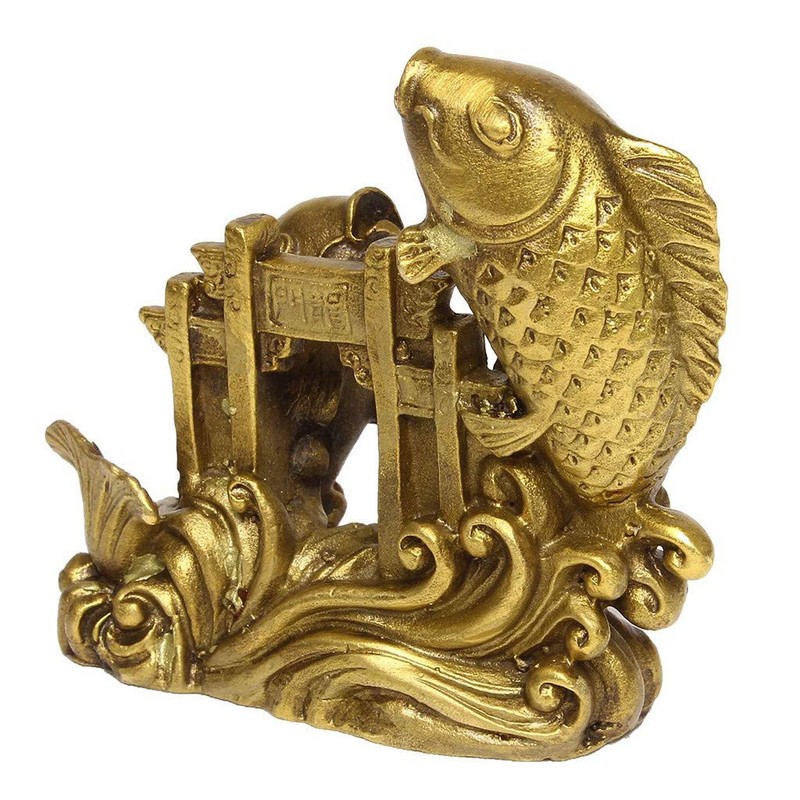 DOUKI YA Feng Shui Goods, Fish, Copper, Dragongate Carp, Good
