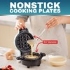 Elite Gourmet EWM380M Nonstick Fluffy Stuffed Waffle Maker, 1.5-Inch Jumbo