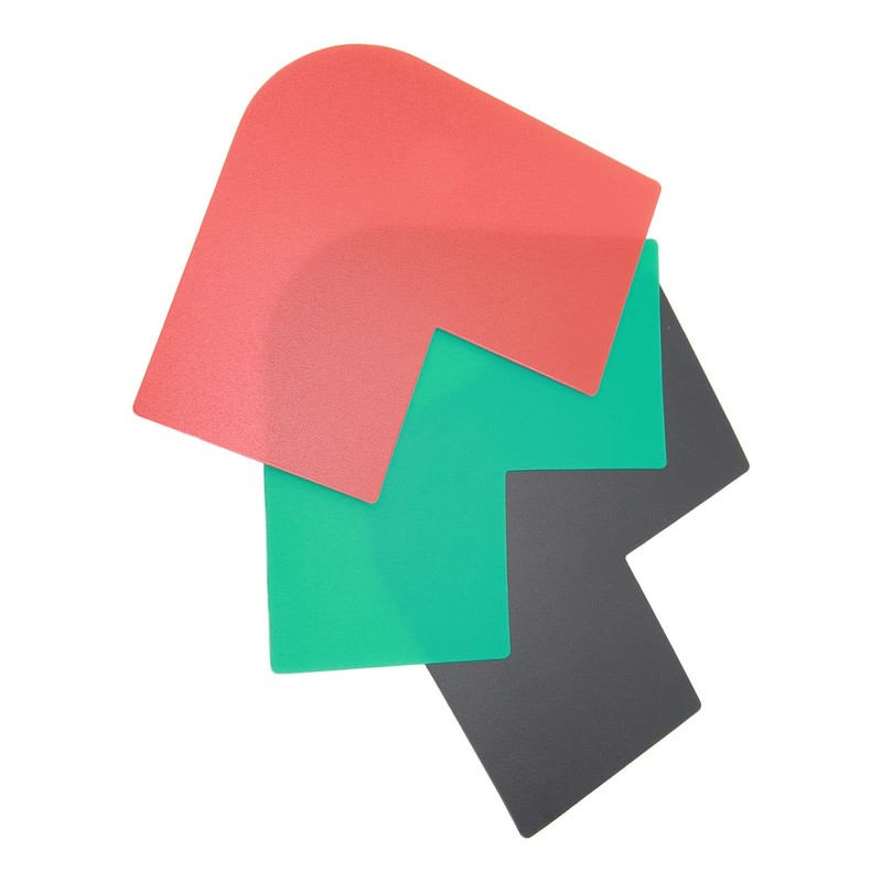 Beard Guide Stencil, Safe 3 Piece Moustache Chop Stencil Shaping