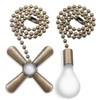 Dotlite 2Pack Bronze Ceiling Fan Pull Chains Glow in the