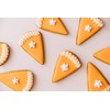 COOKIEQUE 3-Piece Candy Corn Cookie Cutter, Fall Thanksgiving Pumpkin Pie