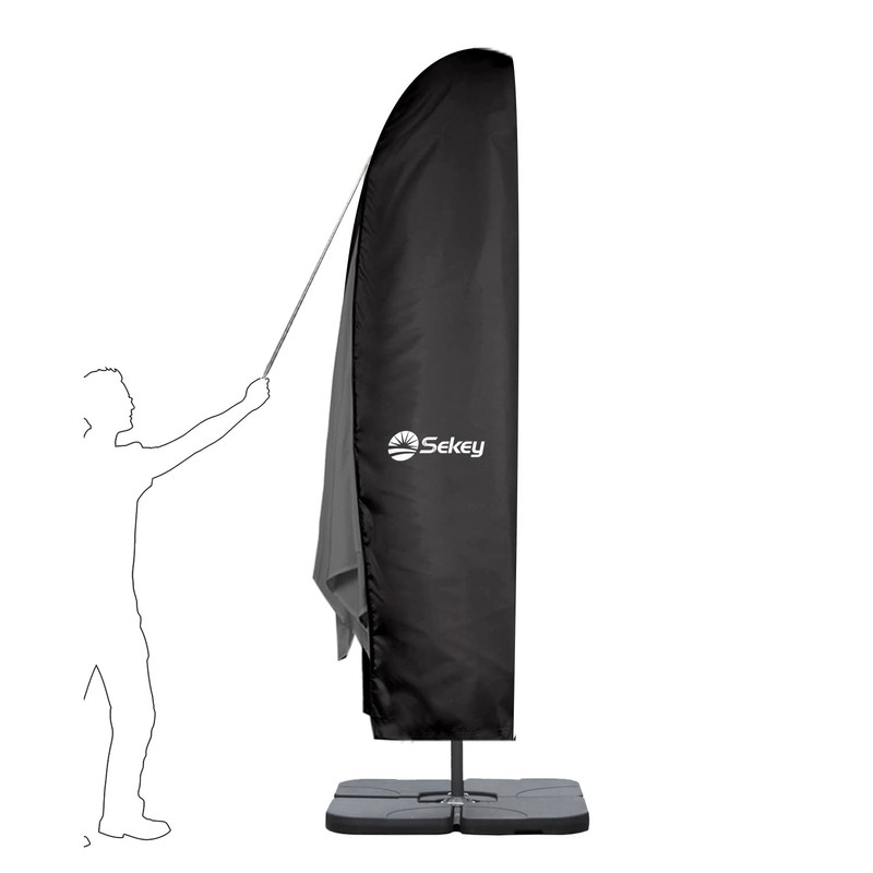 Sekey Protective Cover for Cantilever Parasol/Sun Umbrella, Dust Cover for