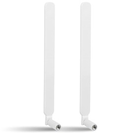 Nelawya 4G LTE/5G Sub-6 Antenna, Broadband 8dbi 600-3980MHz Omnidirectional Antenna with SMA Connector for CPE Router, Mobile Hotspot, Wireless Range Extender, Cellular Trail Cameras, White (Pack of