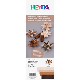 Heyda Folding Strip Set for Froebel Stars 1.5 x 45 cm Bronze