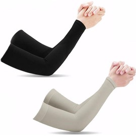 2 Pairs UV Protection Cooling Arm Sleeves,T Tersely UPF 50 Arm Warmers for Men Women Youth Arm Support for Cycling Baseball Basketball Driving,Arm Compression Sleeves,One Size Fit Most