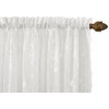 No. 918 Alison Floral Lace Sheer Rod Pocket Curtain Panel,