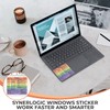 Synerlogic (100pcs) Windows PC Reference Keyboard Shortcut Sticker | Vinyl,