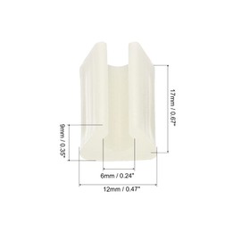 PATIKIL Kitchen Sink Rack Feet 30pcs 6mm Inner Diameter Plastic Sink Protection Replacement Legs for Kitchen Sink Grid, White