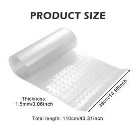 Carpet Protector for Pets, Transparent Non-slip Doorway Plastic Guard Carpet, Anti Scratch Under Door Cat Scratch Protector Mat(38x110cm)