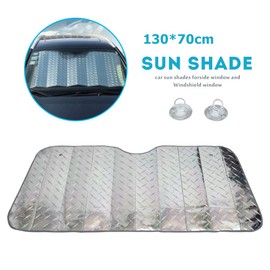 Baceyong Car sun visor, universal sun visor for the front window of the car, anti-UV, suitable for windscreens of 130 x 70 cm.