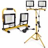 HBN 18000 Lumen LED Work Lights W/ Stand,2 Adjustable Head