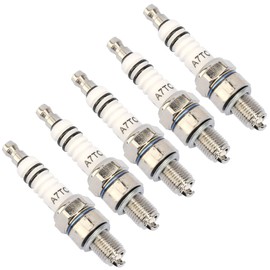 QAZAKY 5 bujías A7TC de repuesto para GY6 50cc-70cc 90cc 110cc 125cc 150cc ATV Scooter Pit Dirt Pocket Racing Mini Super Bike Bike Bike Bike Quad Buggy TaoTao Buyang Roketa Sunl Baja Kymco Chinese