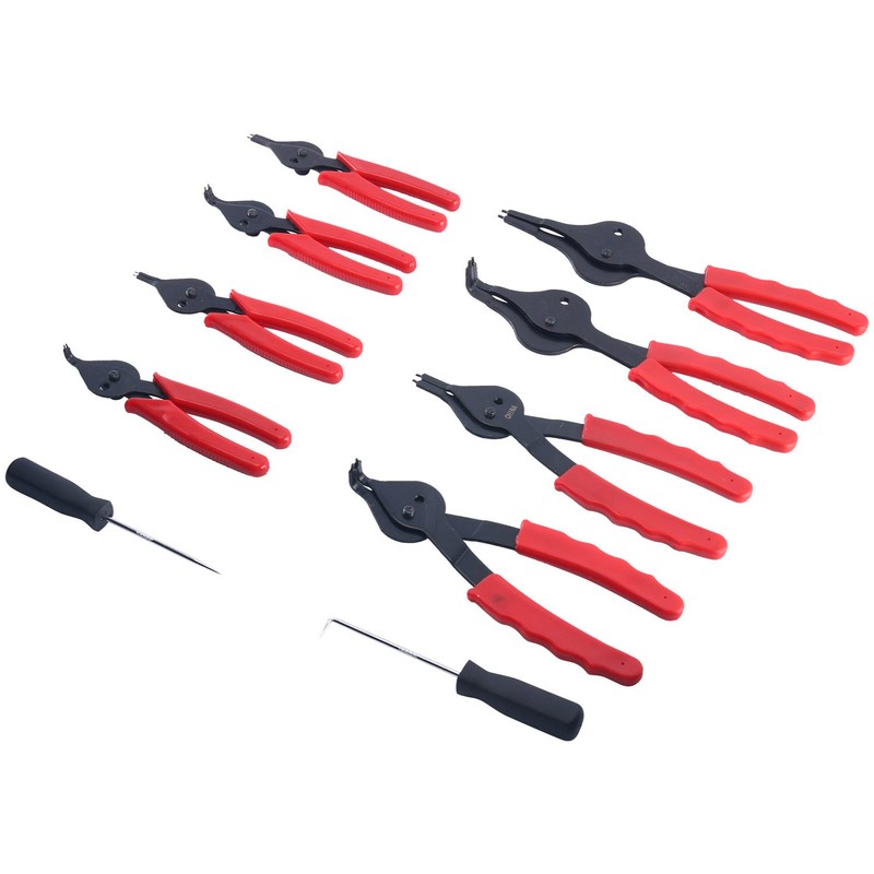 8milelake 10pcs Snap Ring Plier Set, Internal & External Circlip
