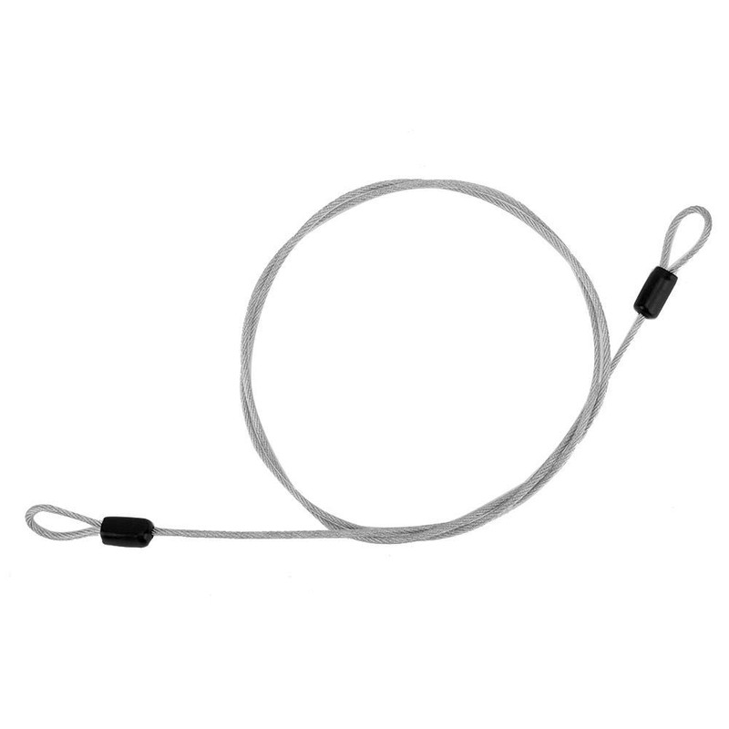 Lock Cable, 39.4in Stainless Steel Cable with Looped Ends, Security
