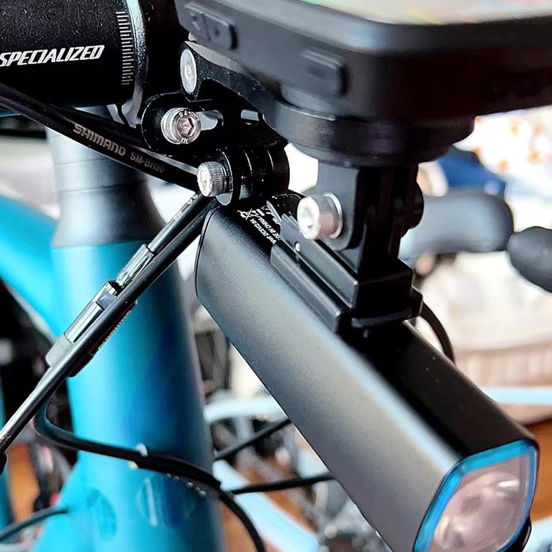 FZGLHQQ 2 PCS Bike Light Holder Adapter Stable Bicycle Flashlight