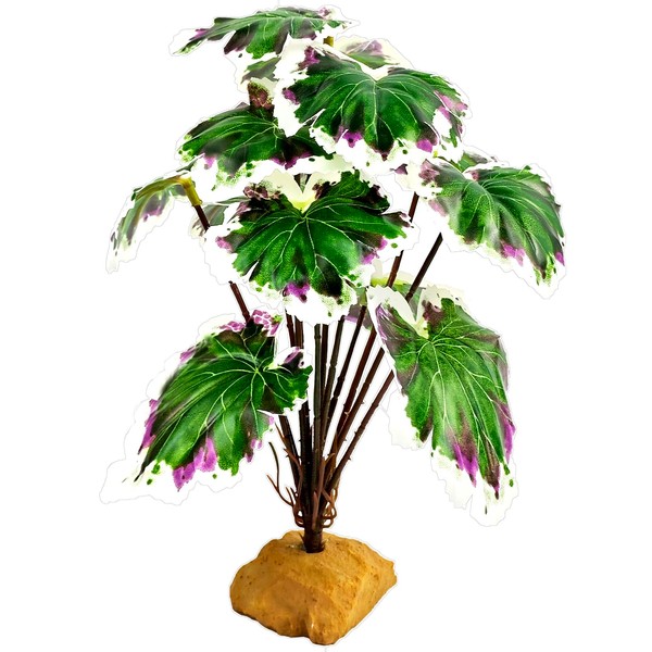Woyrise Reptile Artificial Plants for Terrarium Decor, Amphibian Habitat Decorations